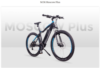 NCM Moscow Plus Electric Mountain Bike,E-Bike, E-MTB, 48V 16Ah 50Nm, 768Wh Battery