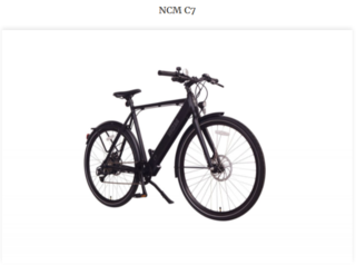 NCM C7 Trekking E-Bike, 300W, 36V 15Ah 50Nm, 504Wh Battery