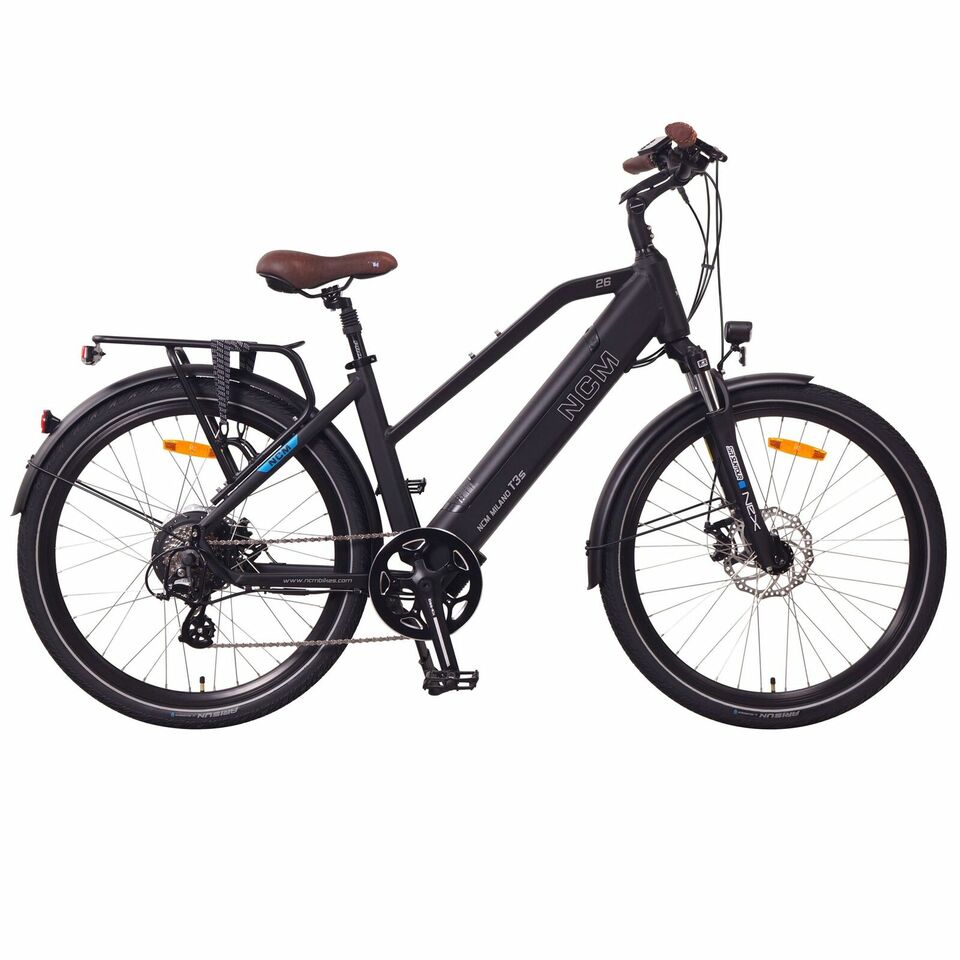 NCM Milano T3S Step Trekking E-Bike, City Electric Bike, 300W, 48V 12Ah 576Wh Battery
